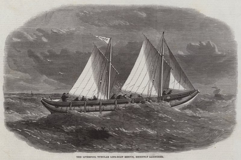 Liverpool Tubular Life-Boat Rescue, kısa süre önce piyasaya sürüldü by Edwin Weedon
