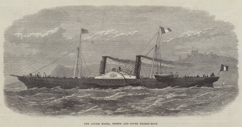 Louise Marie, Oostende ve Dover Paket Tekne by Edwin Weedon