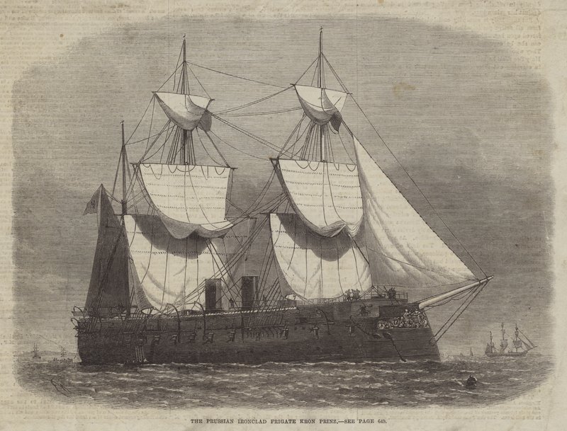 Prusya Zırhlı Fırkateyni Kron Prinz by Edwin Weedon