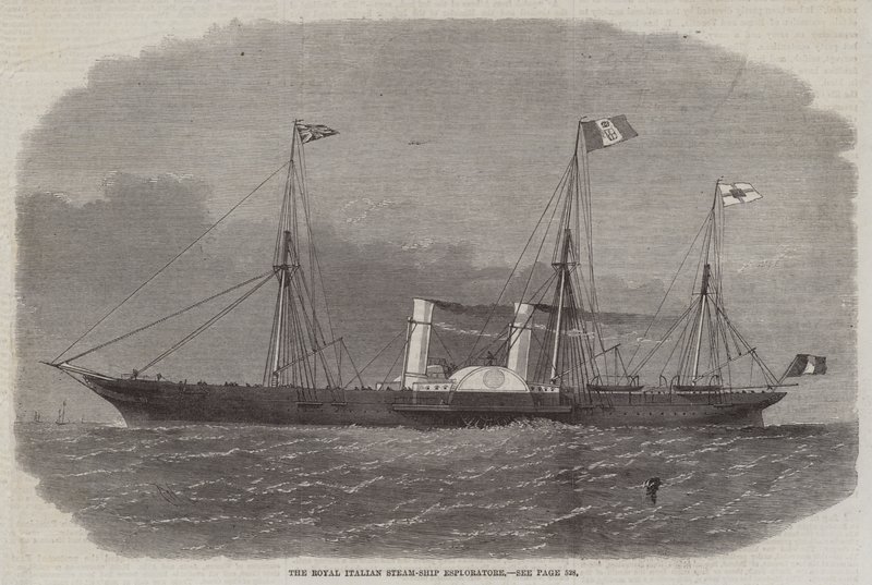 Kraliyet İtalyan Buharlı Gemi Esploratore by Edwin Weedon