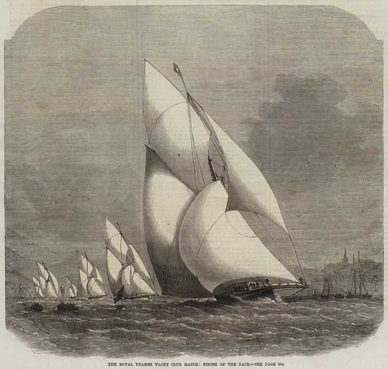 Royal Thames Yat Kulübü Maçı, Yarışın Bitişi by Edwin Weedon
