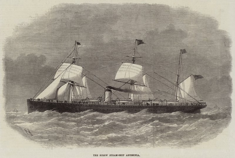 Vidalı Buharlı Gemi Abyssinia by Edwin Weedon