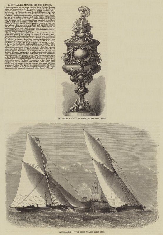 Thames'de Yat Yelken Maçları by Edwin Weedon