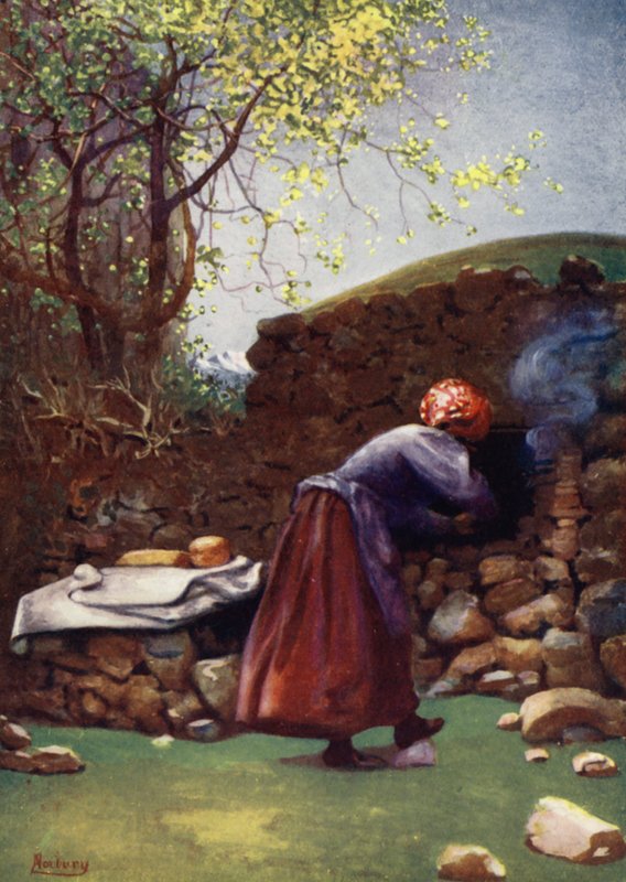 Korsika: Fırın, Aleria (renkli taş) by Edwin Arthur Norbury