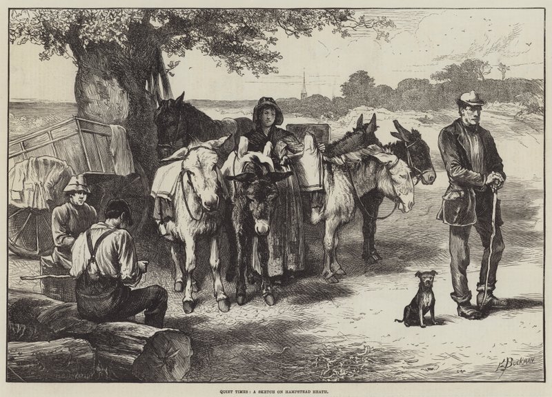 Sessiz Zamanlar, Hampstead Heath Üzerine Bir Eskiz by Edwin Buckman