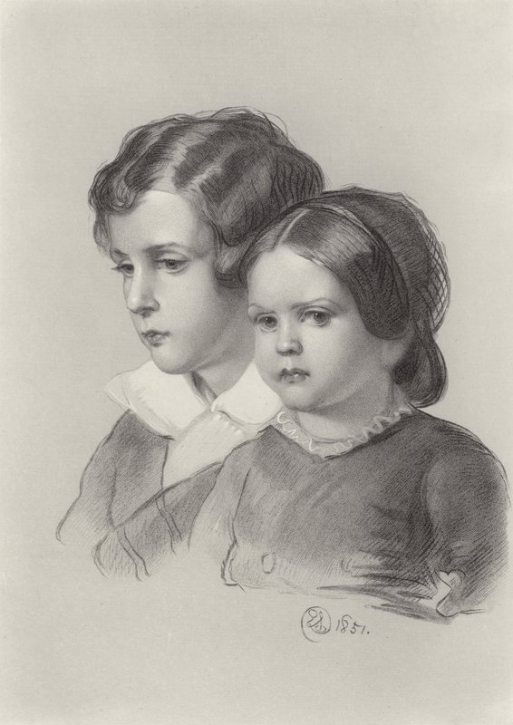 delikanlı ve kızı by Edwin Landseer