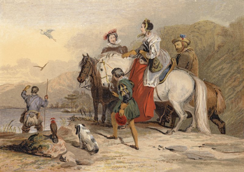 Hawking Partisi by Edwin Landseer
