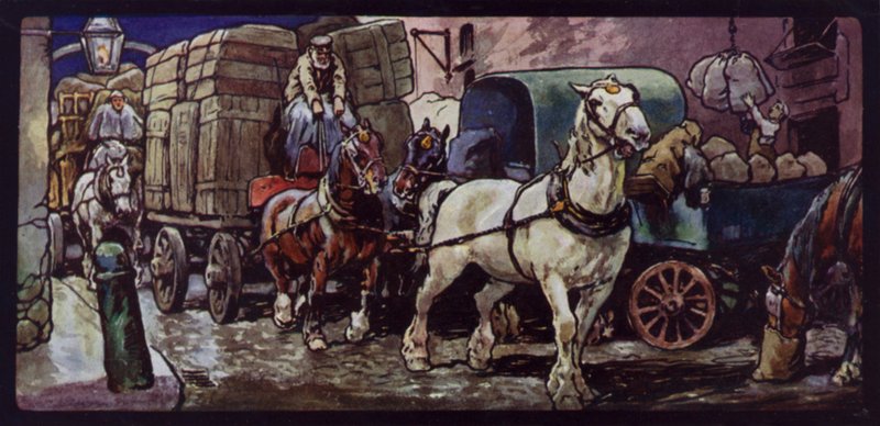 Clydesdale Atları İş Başında by Edwin Noble