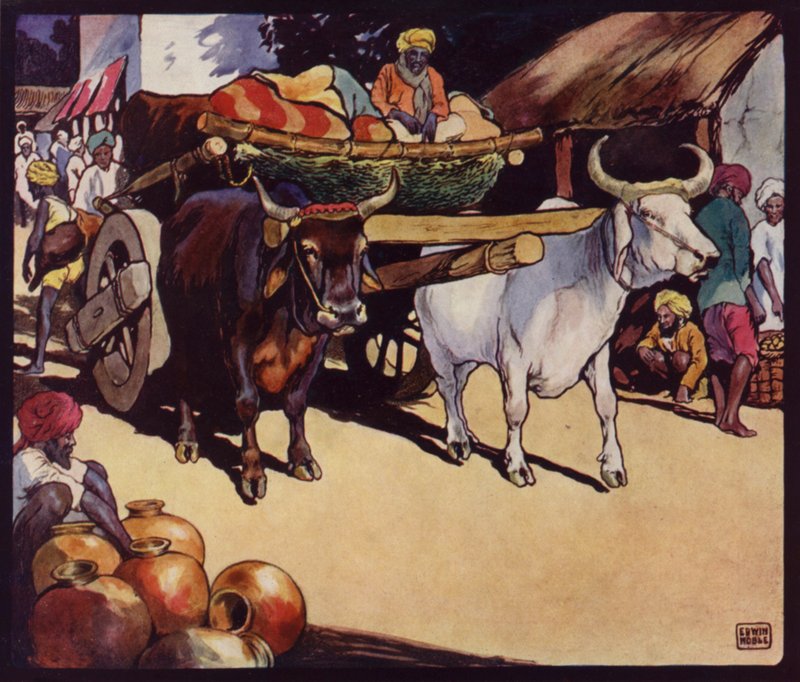 Hint Bullock-Waggon (renkli taş) by Edwin Noble