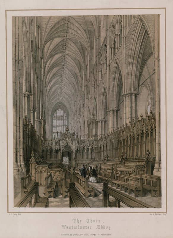 Koro, Westminster Abbey, Londra by Edwin Thomas Dolby