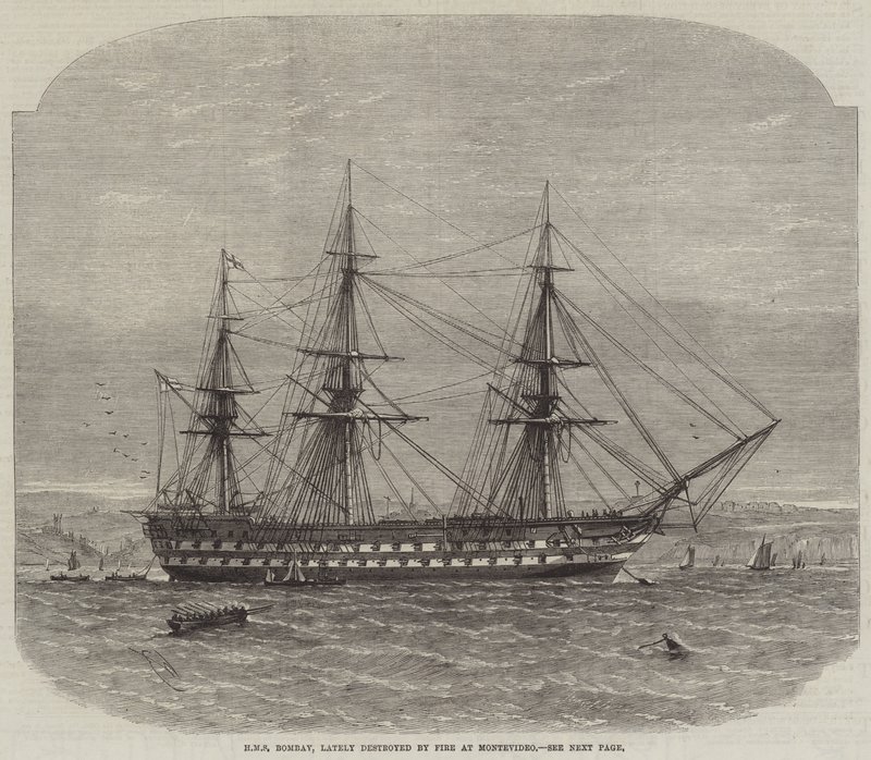 HMS Bombay, son zamanlarda Montevideo