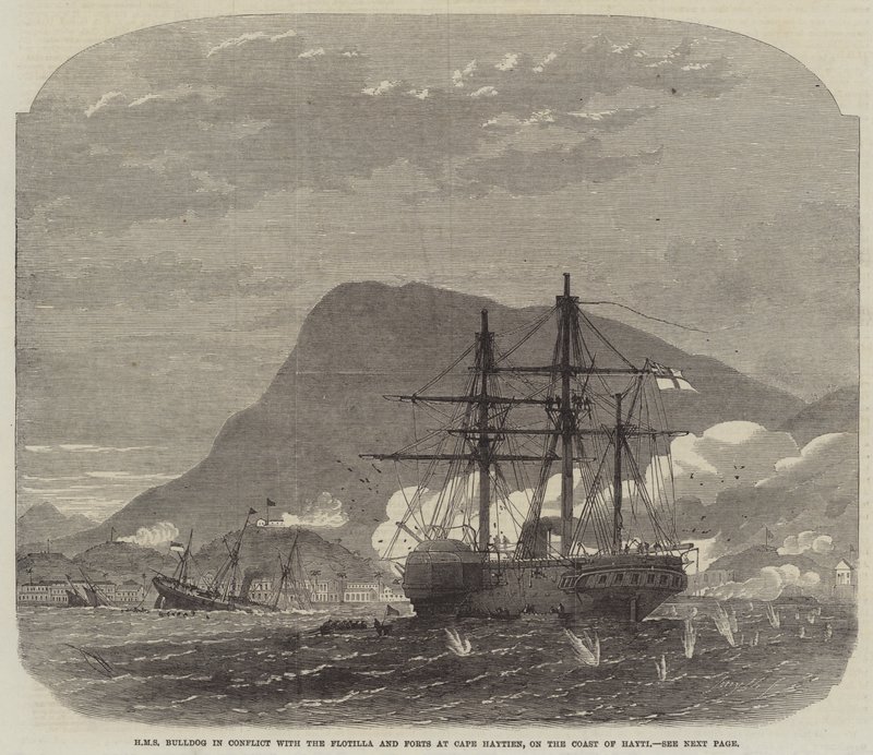 HMS Bulldog, Hayti Sahili