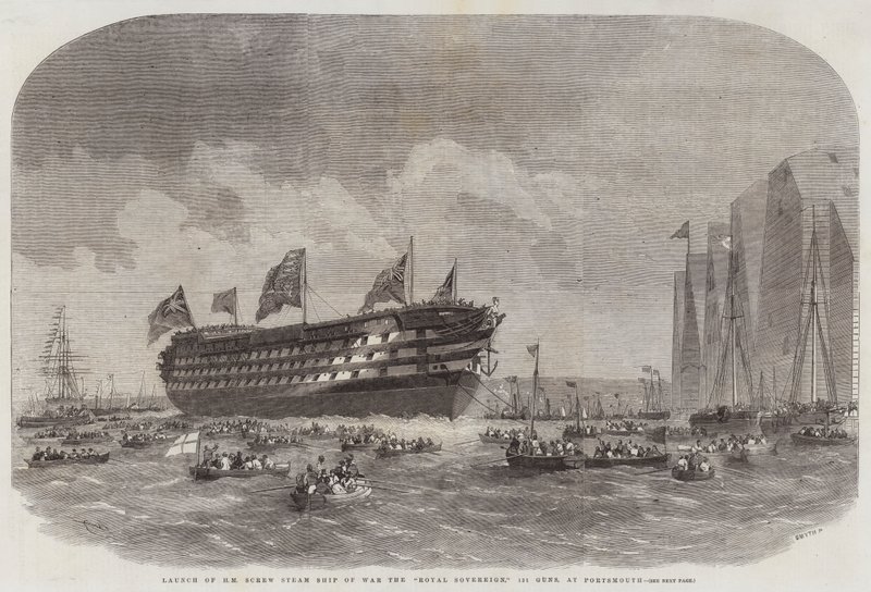 HM Screw Steam Ship of War the Royal Sovereign, 131 Guns