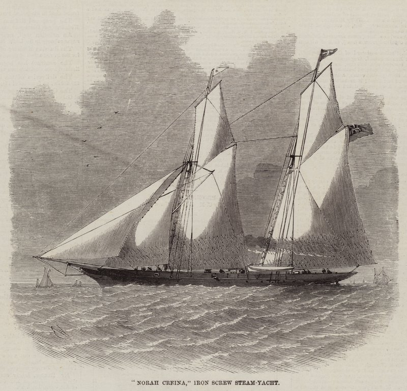 Norah Creina, Demir Vidalı Buharlı Yat by Edwin Weedon