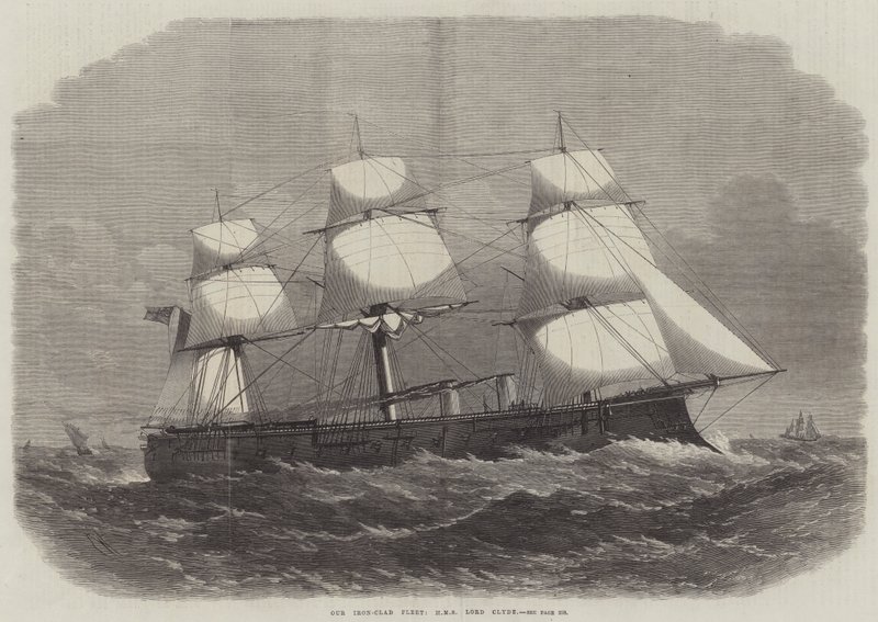 ನಮ್ಮ ಐರನ್-ಕ್ಲಾಡ್ ಫ್ಲೀಟ್, HMS ಲಾರ್ಡ್ ಕ್ಲೈಡ್ ಟರ್ಕ್ by Edwin Weedon
