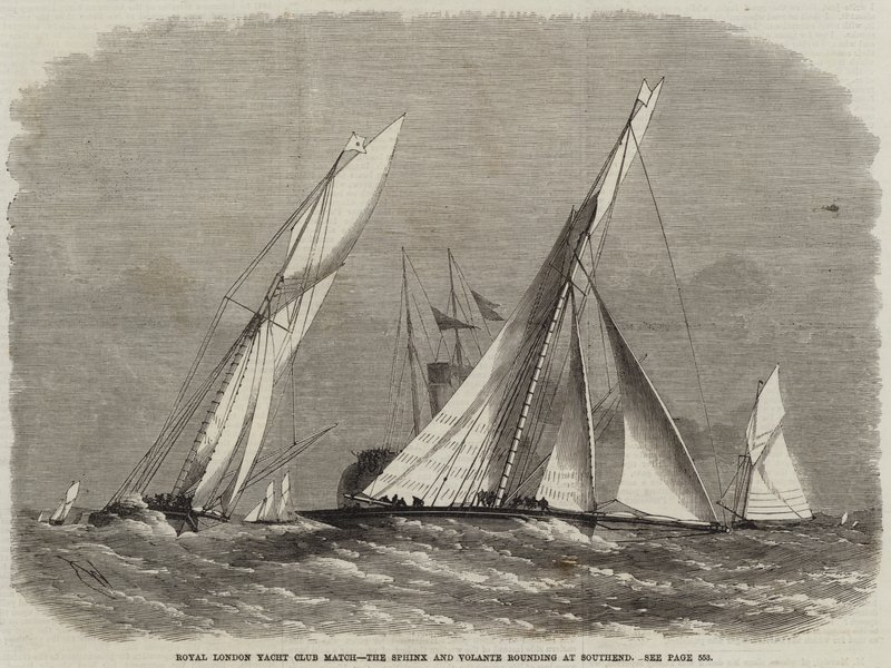 Royal London Yat Kulübü Maçı, Southend'de Sfenks ve Volante yuvarlaması by Edwin Weedon