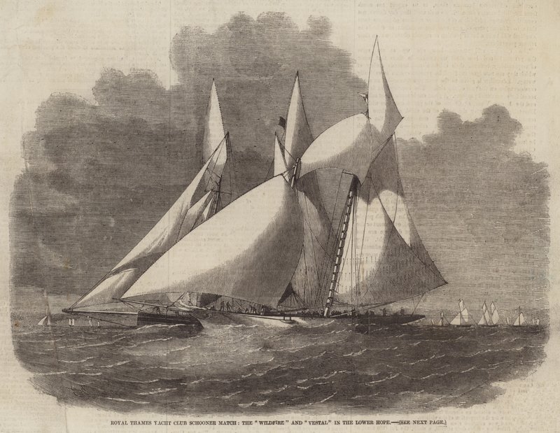 Royal Thames Yat Kulübü Schooner Match, Wildfire ve Aşağı Umut