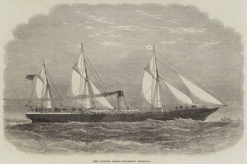 Dundee Screw-Steamship Hibernia by Edwin Weedon