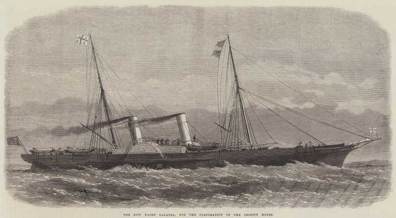 Trinity House Şirketi için Yeni Yat Galatea by Edwin Weedon