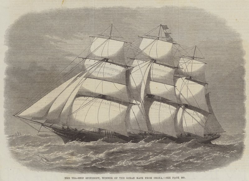 Çay Gemisi Spindrift, Okyanus Yarışını Çin'den Kazandı by Edwin Weedon