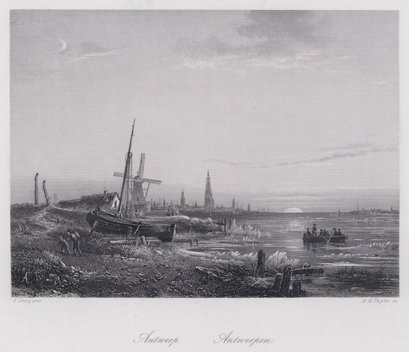 Anvers (gravür) by Egidius Linnig