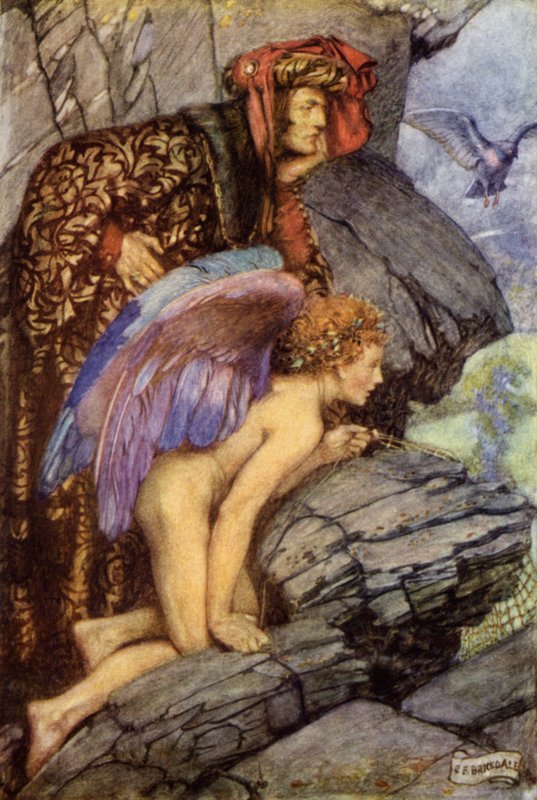 Hafif Bir Kadın (renkli taş) by Eleanor Fortescue Brickdale