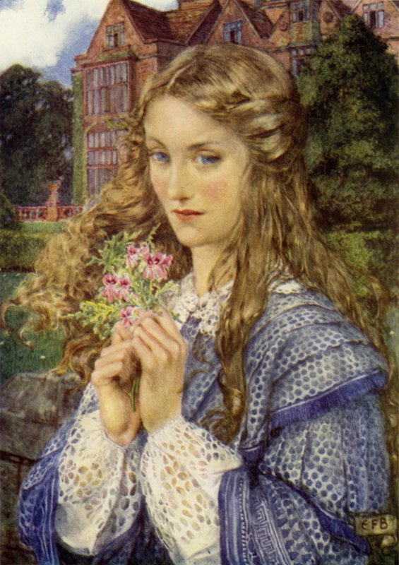 Evelyn Hope (renkli taş) by Eleanor Fortescue Brickdale