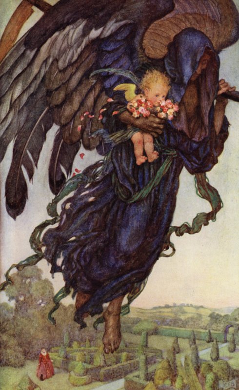 Vakit varken tomurcukları topla, Eski Zaman hala uçuyor (renkli taş) by Eleanor Fortescue Brickdale
