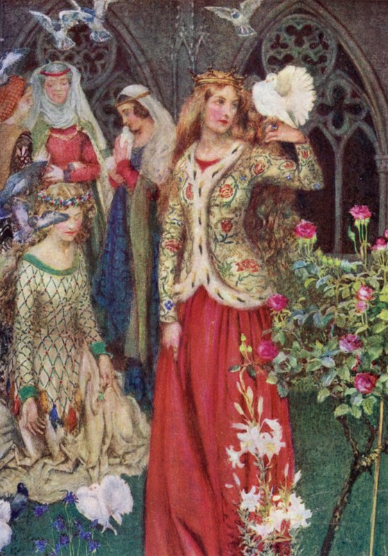 Guinevere (renkli taş) by Eleanor Fortescue Brickdale