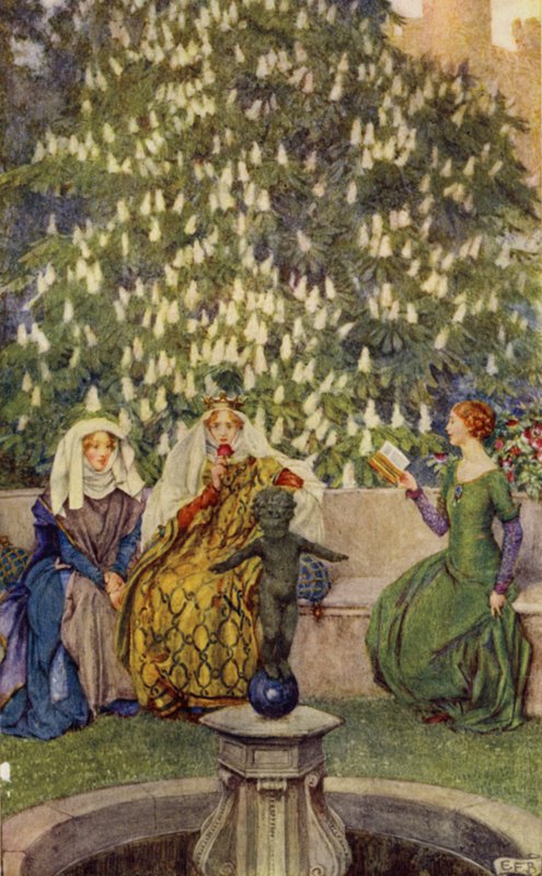Guinevere (renkli taş) by Eleanor Fortescue Brickdale