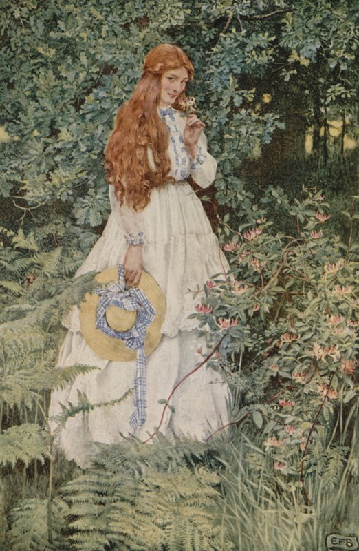 Saf Altın değil mi, Hanımım? (renkli taş) by Eleanor Fortescue Brickdale