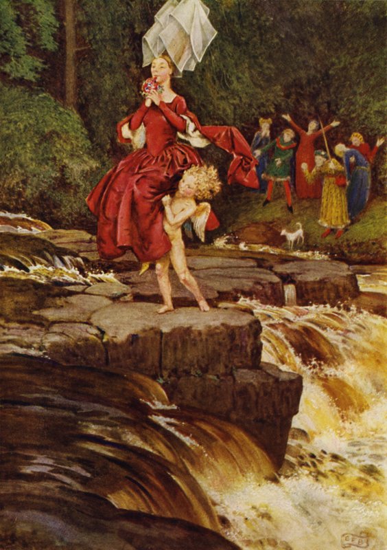 Aşk yolu bulacaktır (renkli taş) by Eleanor Fortescue Brickdale