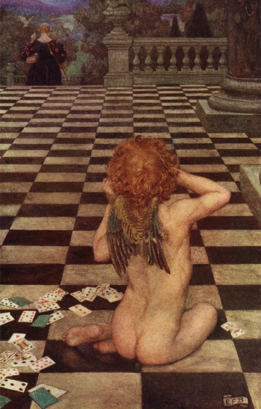 Ey Aşk! bunu sana o mu yaptı? Ne olacak, ne yazık ki! benden ol? (renkli taş) by Eleanor Fortescue-Brickdale