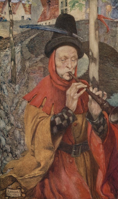 Pied Piper (renkli taş) by Eleanor Fortescue Brickdale