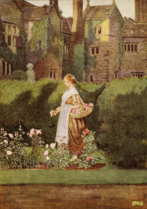 Yüzünde bir bahçe var (renkli taş) by Eleanor Fortescue Brickdale