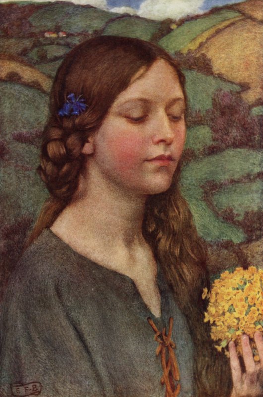 Silvia kimdir? Nedir o, Bütün klanlarımız onu övüyor mu? (renkli taş) by Eleanor Fortescue Brickdale