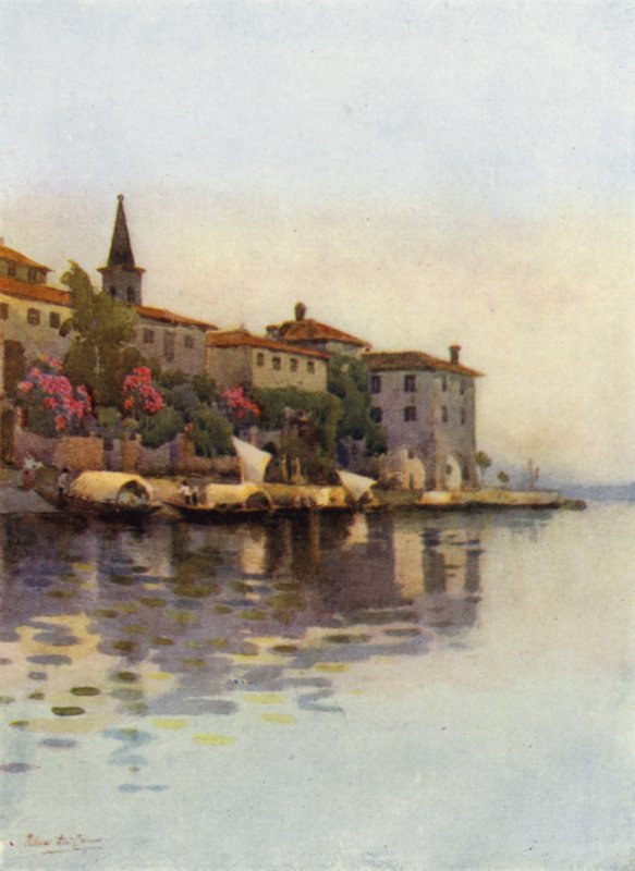 Gri Bir Sabah, Lago Maggiore (renkli taş) by Ella Du Cane