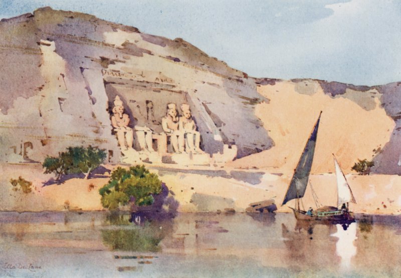Ebu Simbel (renkli taş) by Ella Du Cane