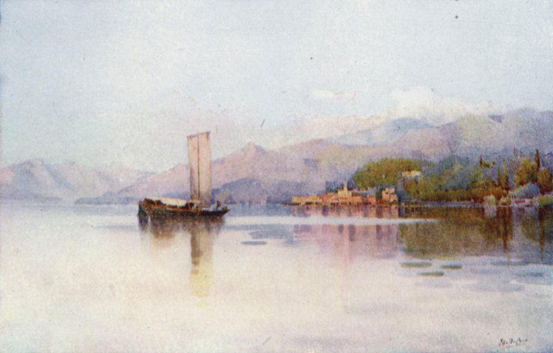 Bellagio, Como Gölü (renkli taş) by Ella Du Cane