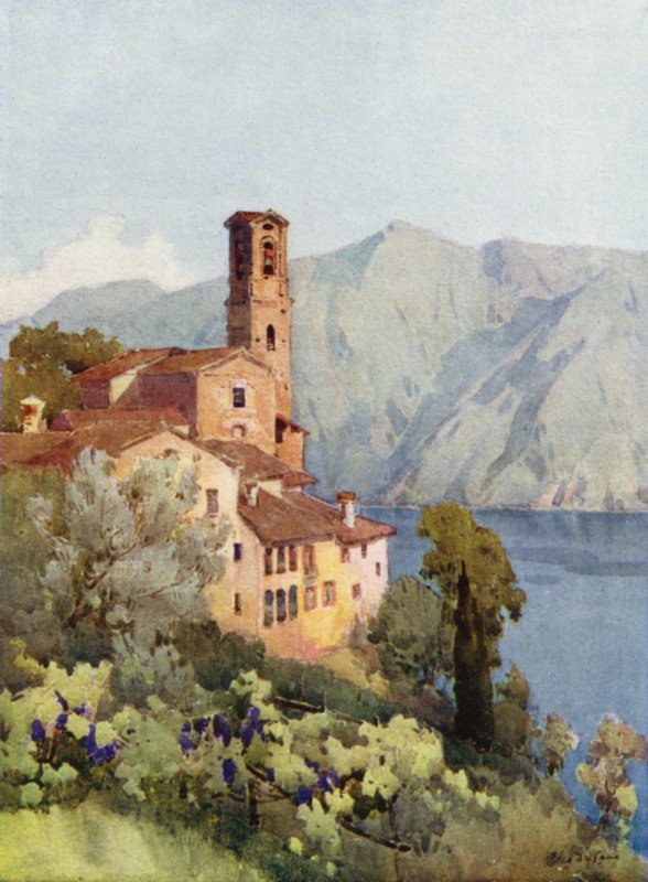 Castagnola, Lugano Gölü (renkli taş) by Ella Du Cane