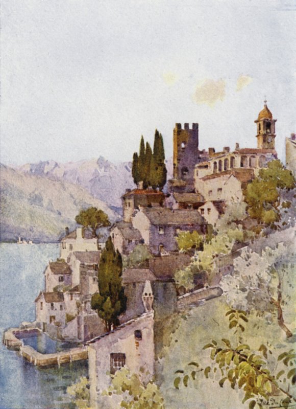 Corenno, Como Gölü (renkli taş) by Ella Du Cane
