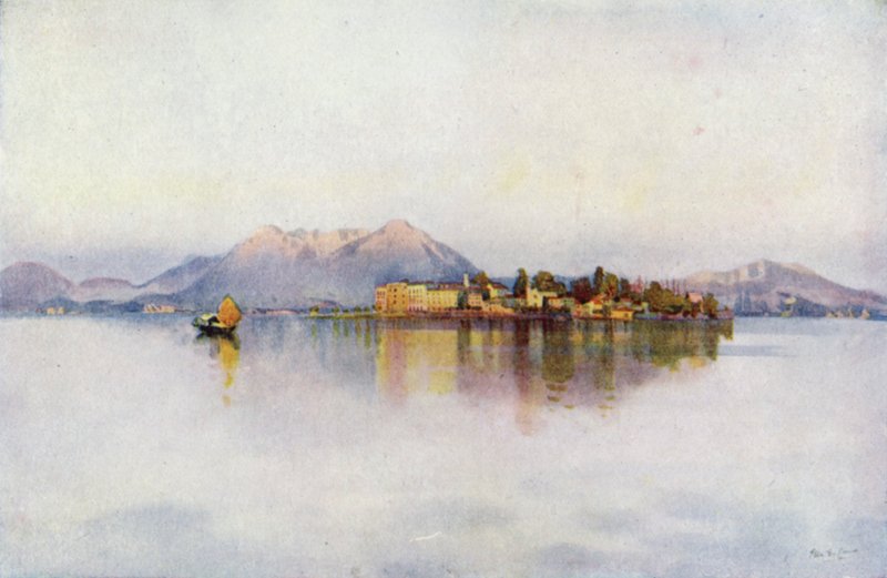 Isola Bella, Maggiore Gölü (renkli taş) by Ella Du Cane