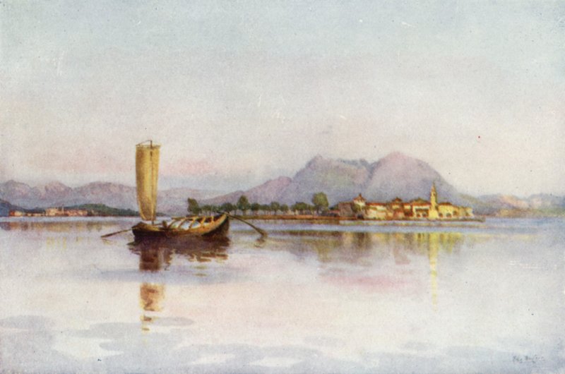 Isola Pescatori, Maggiore Gölü (renkli taş) by Ella Du Cane