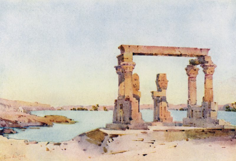 Kertassi Tapınağı, Nubia (renkli taş) by Ella Du Cane