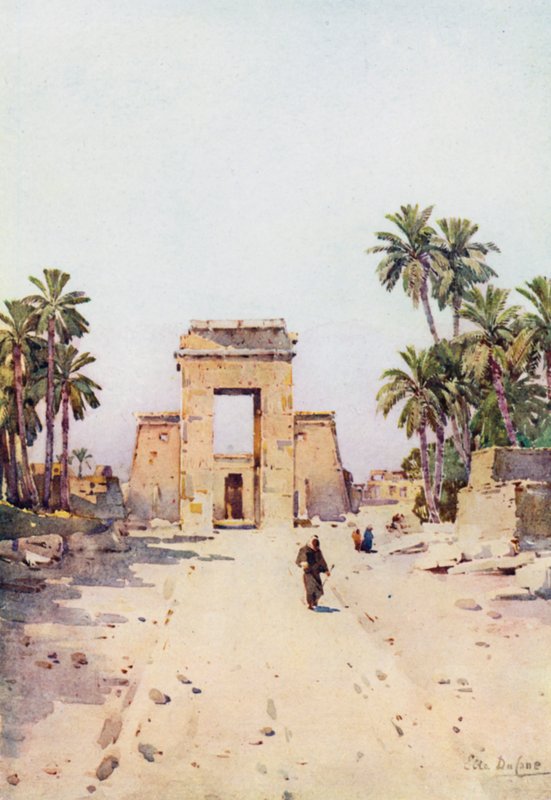 Euergetes Geçidi, Karnak (renkli taş) by Ella Du Cane