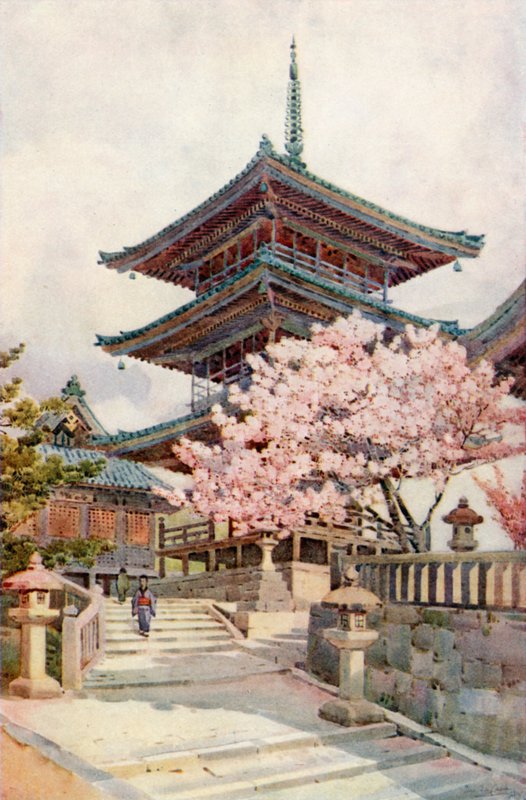 Pagoda, Kyomidzu (renkli taş) by Ella Du Cane
