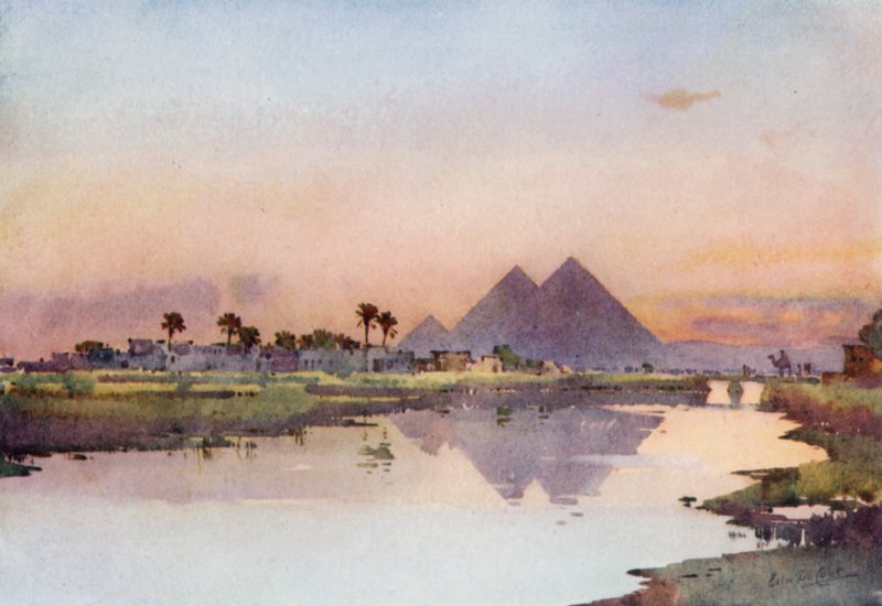 İkinci Piramit, Giza (renkli taş) by Ella Du Cane
