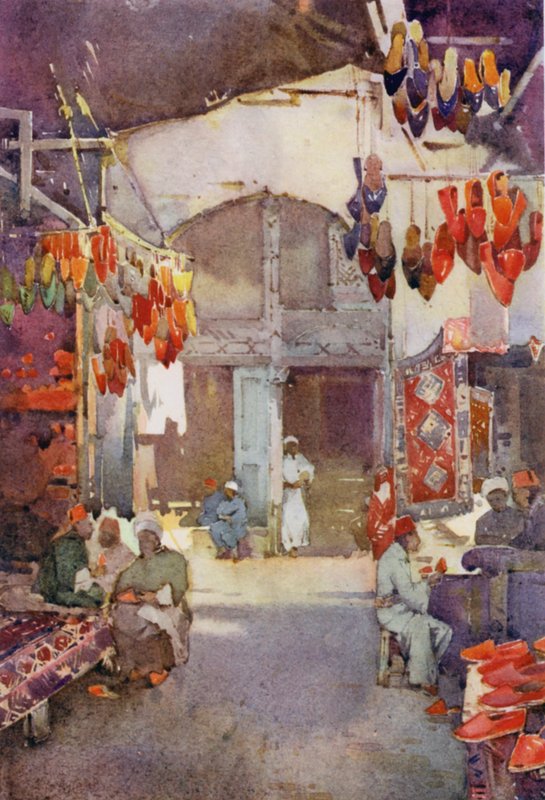 Ayakkabı Çarşısı, Kahire (renkli taş) by Ella Du Cane