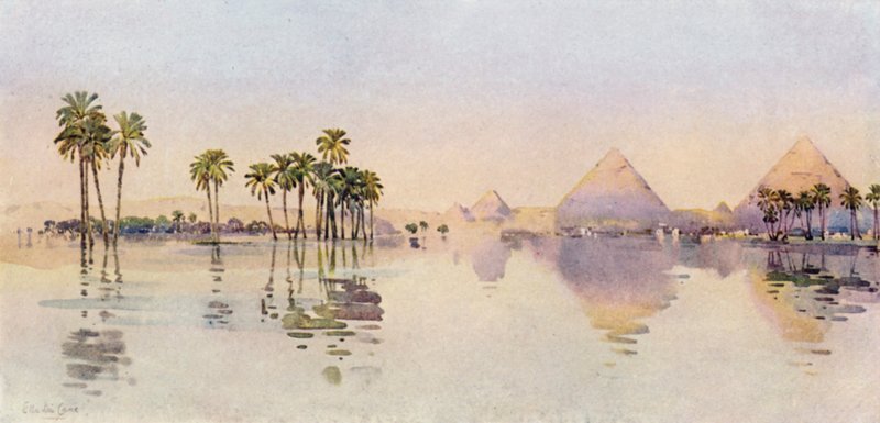 Üçüncü Piramit, Giza (renkli taş) by Ella Du Cane