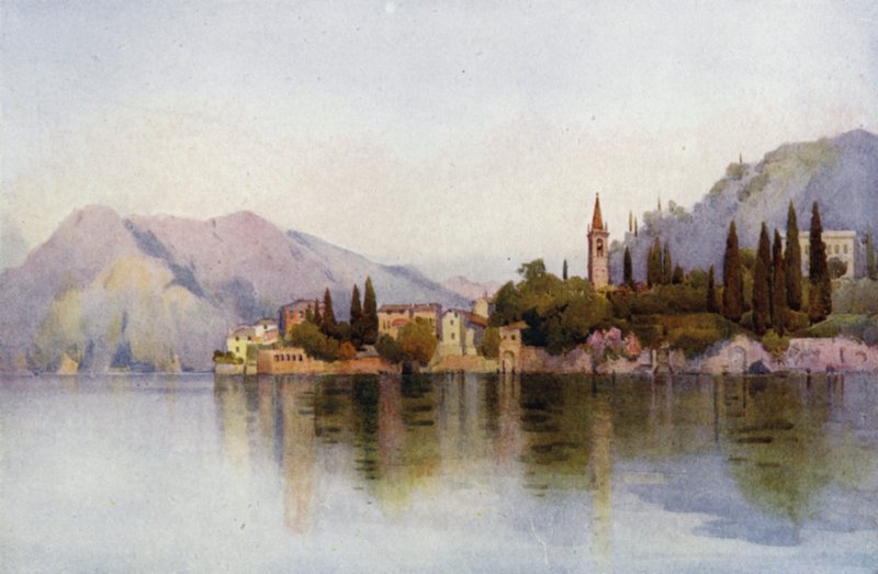 Varenna, Como Gölü (renkli taş) by Ella Du Cane
